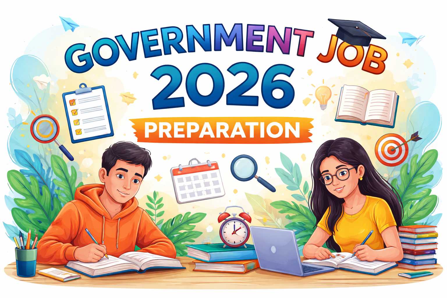 government job preparation 2026 study plan exam strategy students india
